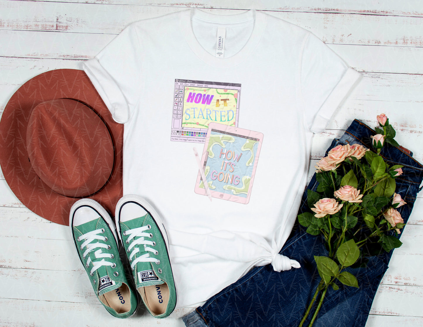 Digital Art Process Shirt (Faded Color Graphic)