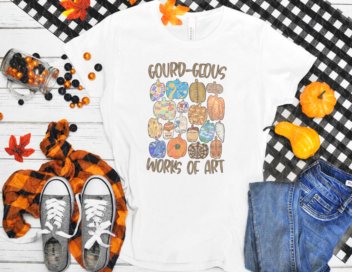 GOURDgeous Works of Art Shirt (Faded Color Graphic)