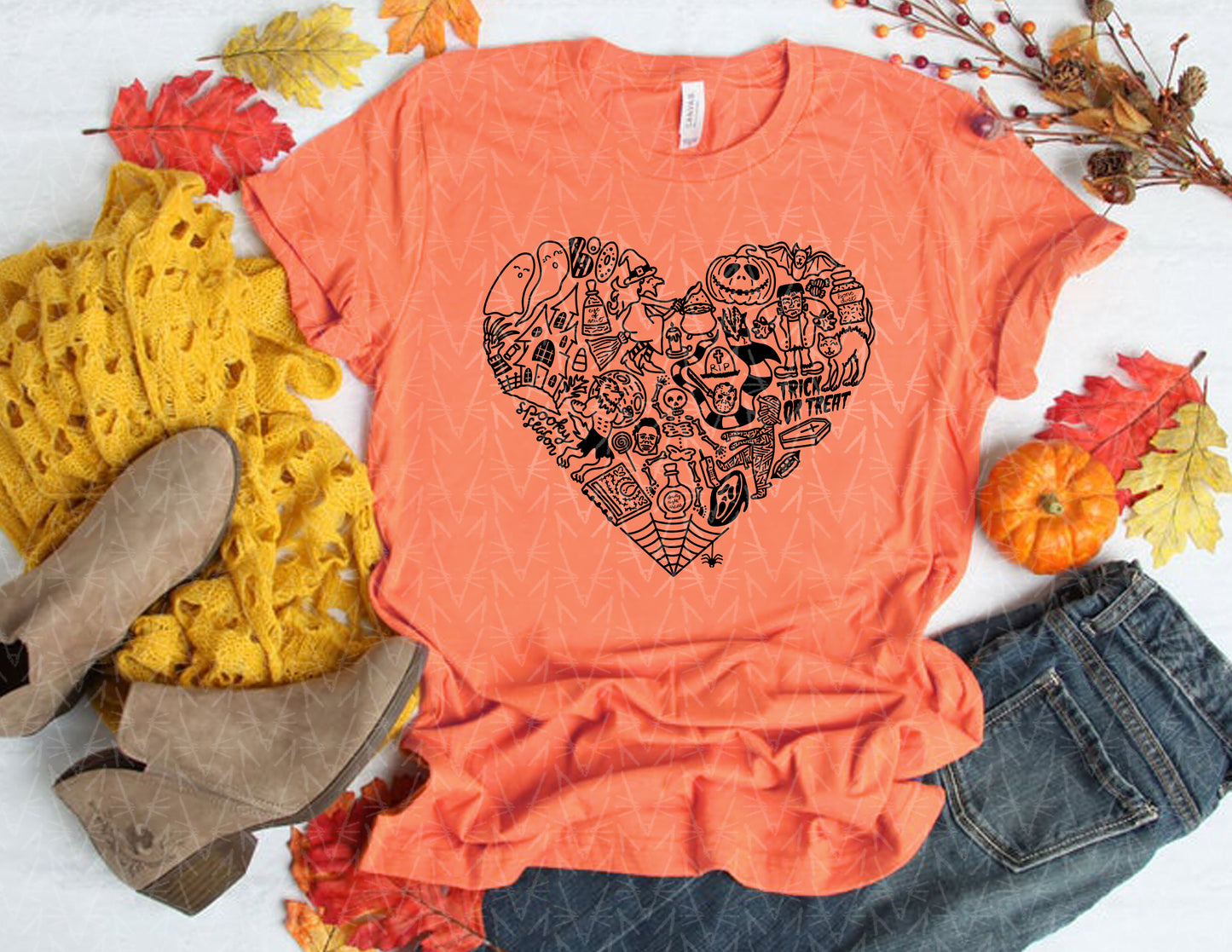 It's a Spooky Scary Kind of Love Shirt (Black Graphic) - CLOSET CLEANOUT SALE!