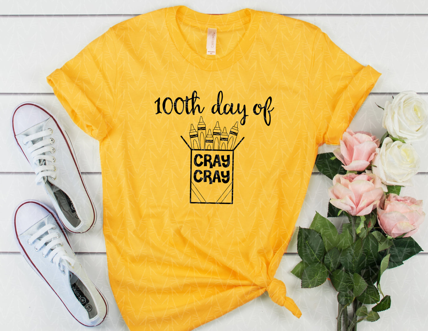 100 Days of Cray Cray Shirt (Black Graphic)