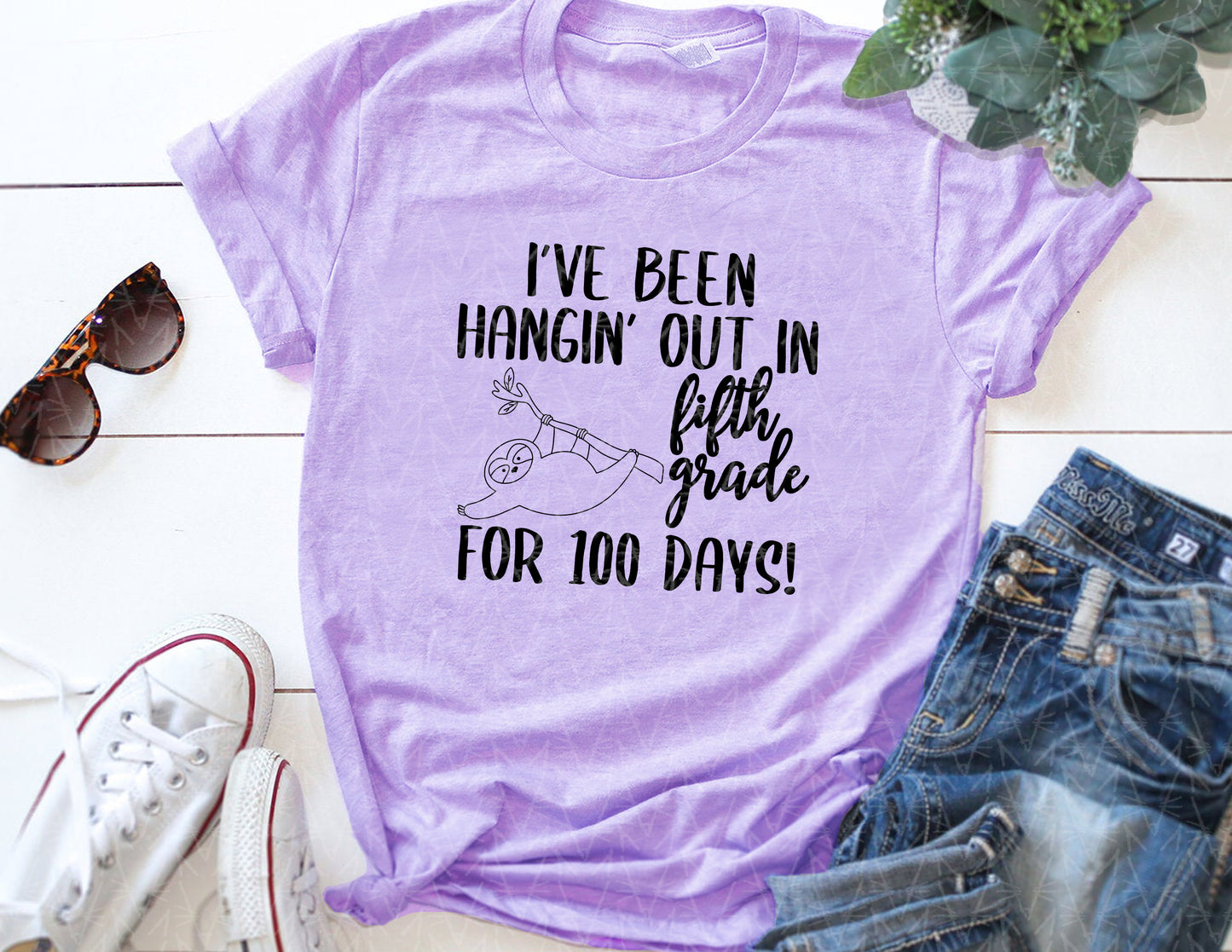 Hangin' Out for 100 Days Shirt (Black Graphic)