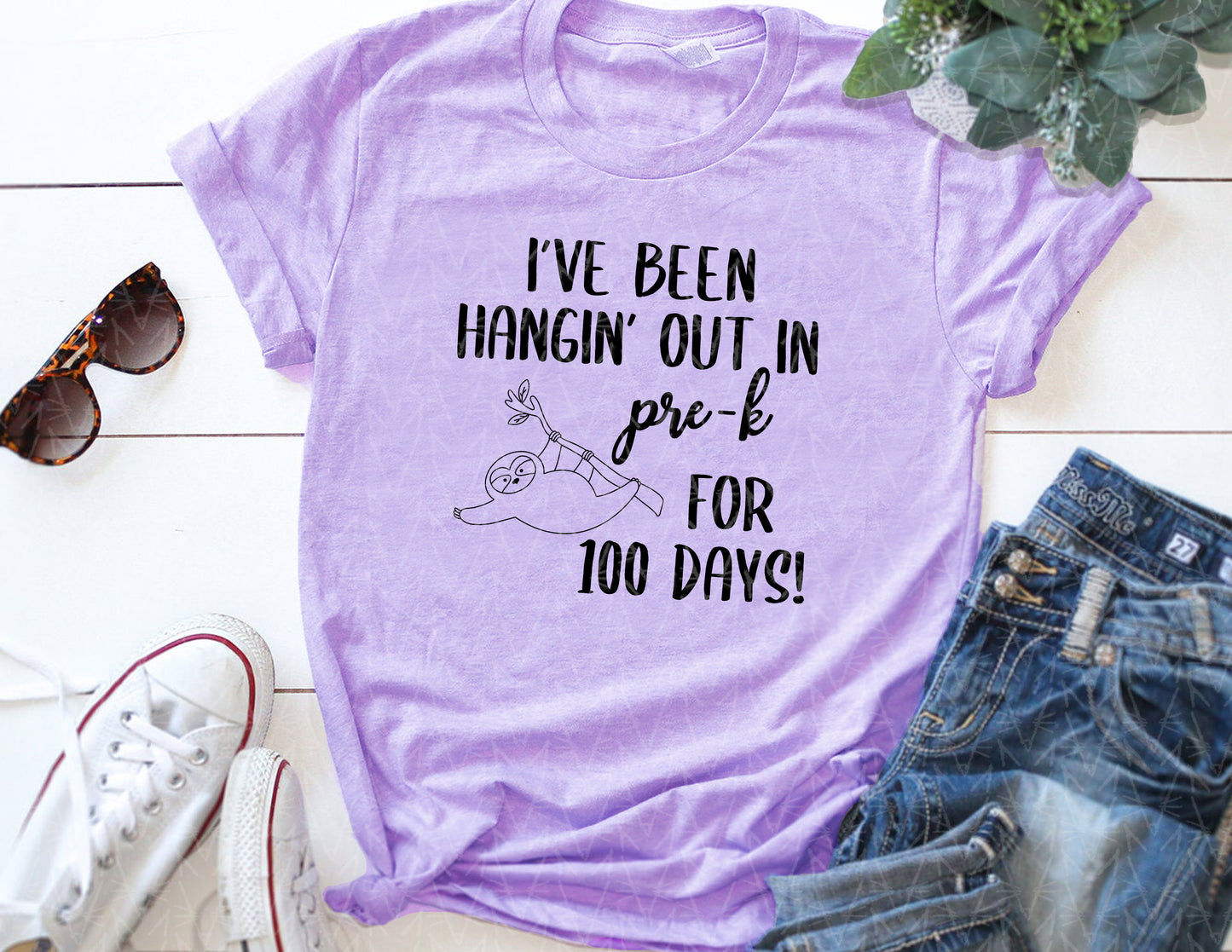 Hangin' Out for 100 Days Shirt (Black Graphic)