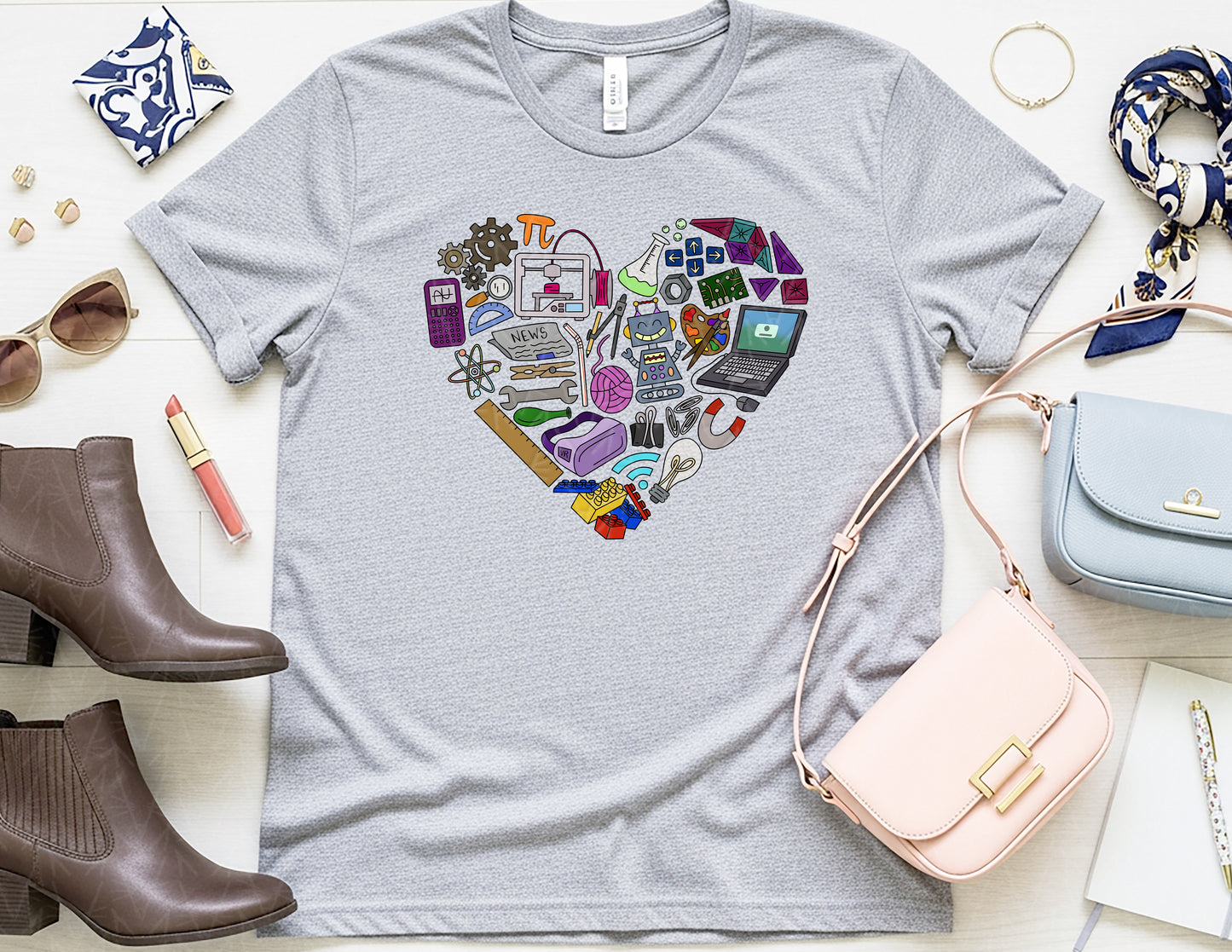 STEAMing with Love Shirt (Full Color Graphic)