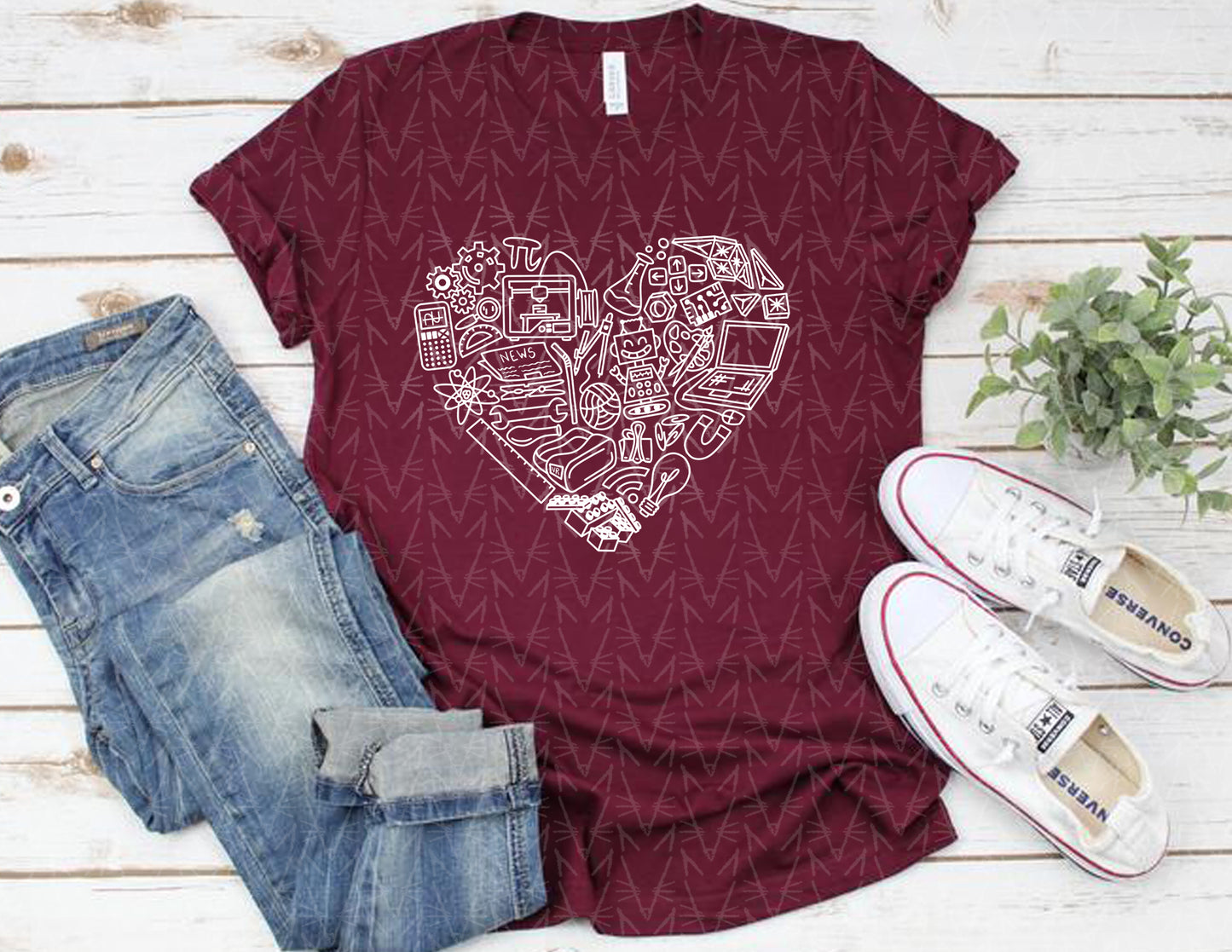 STEAMing with Love Shirt (School Color Combo)