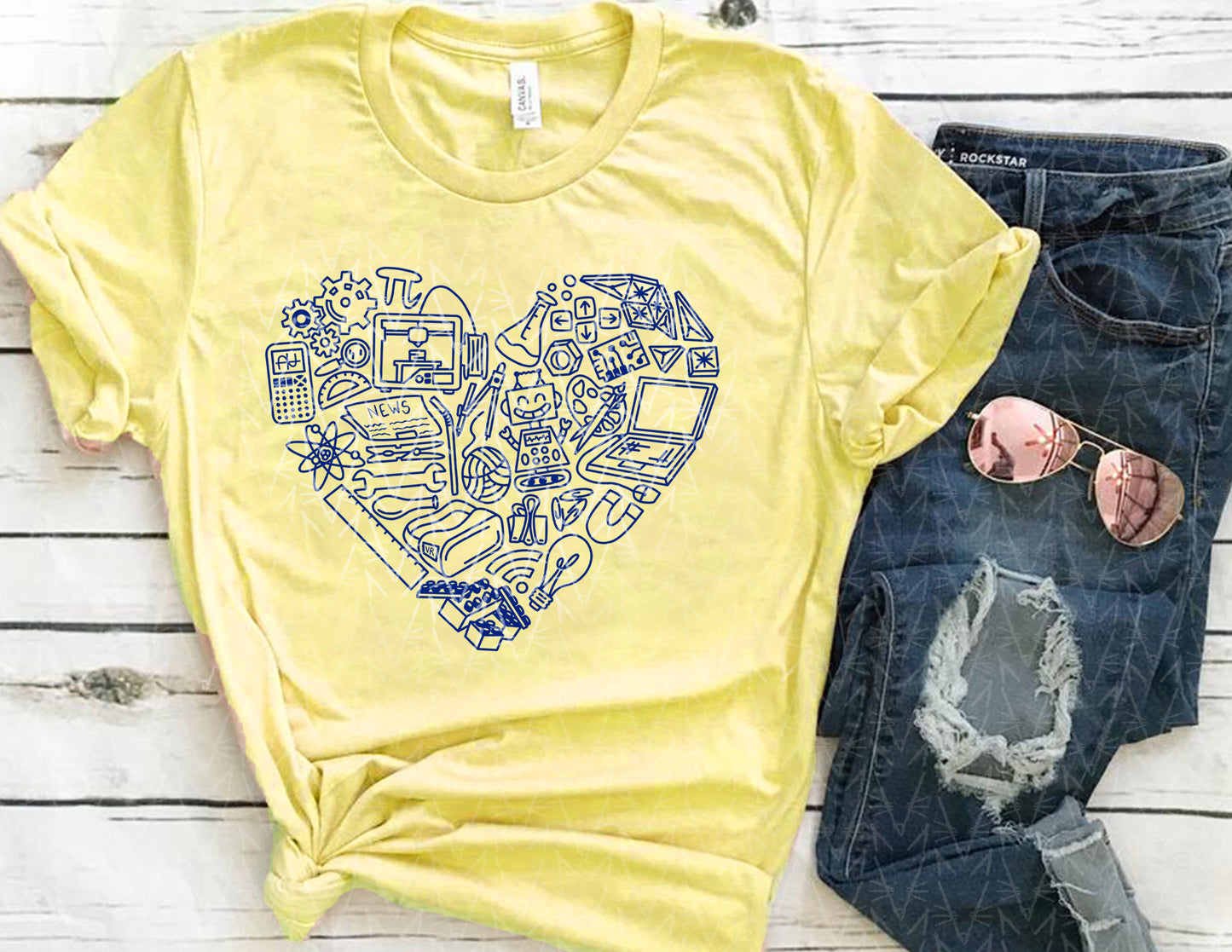 STEAMing with Love Shirt (School Color Combo)