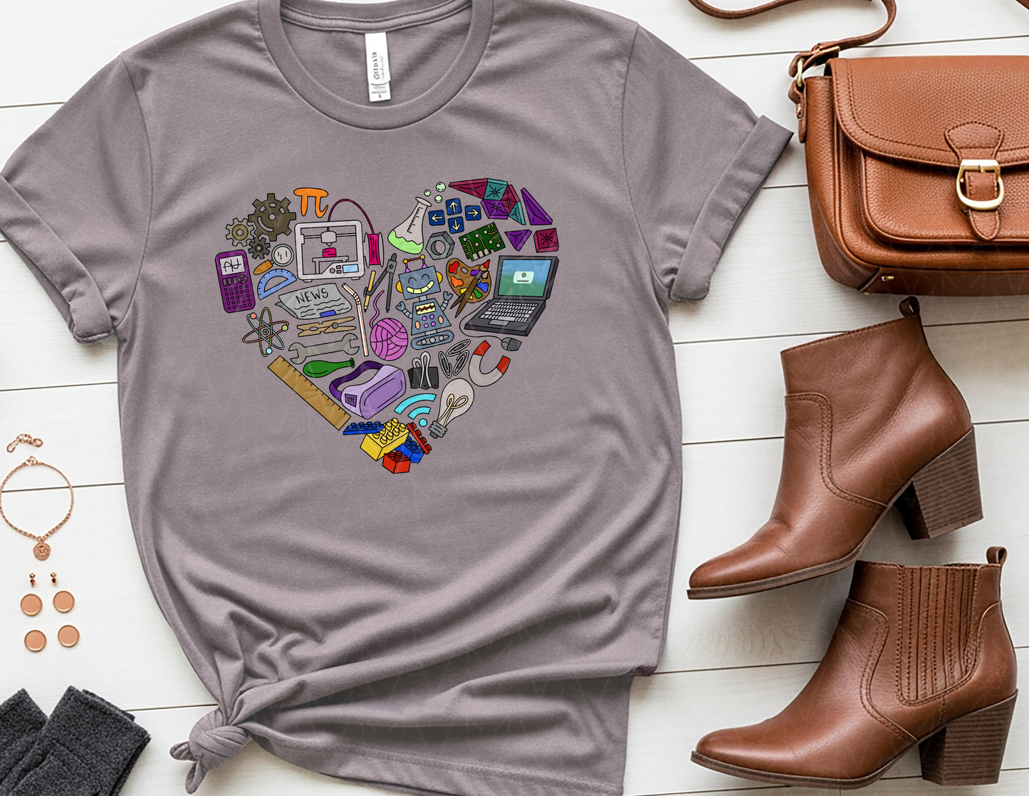 STEAMing with Love Shirt (Full Color Graphic)