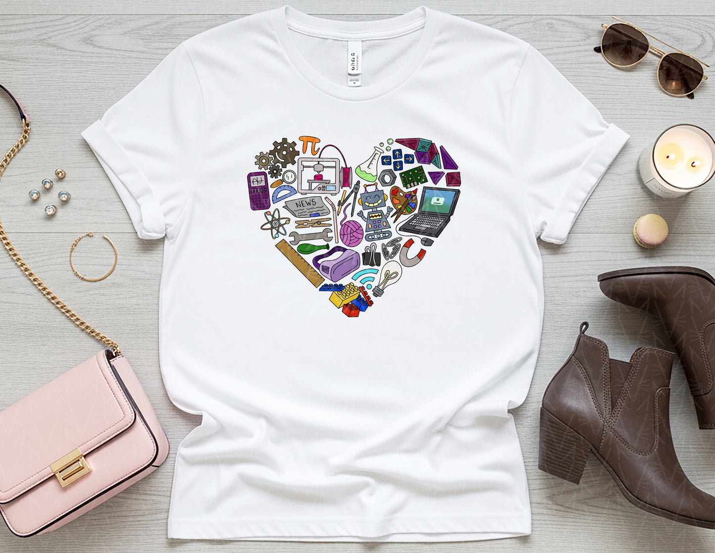 STEAMing with Love Shirt (Full Color Graphic)