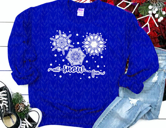 Art is Snow Much Fun Sweatshirt