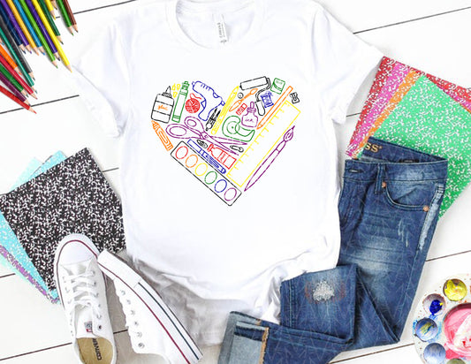 heART Supplies Shirt (Rainbow Graphic)