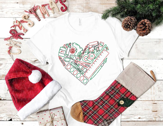 heART Supplies Shirt (Christmas Color Combo)