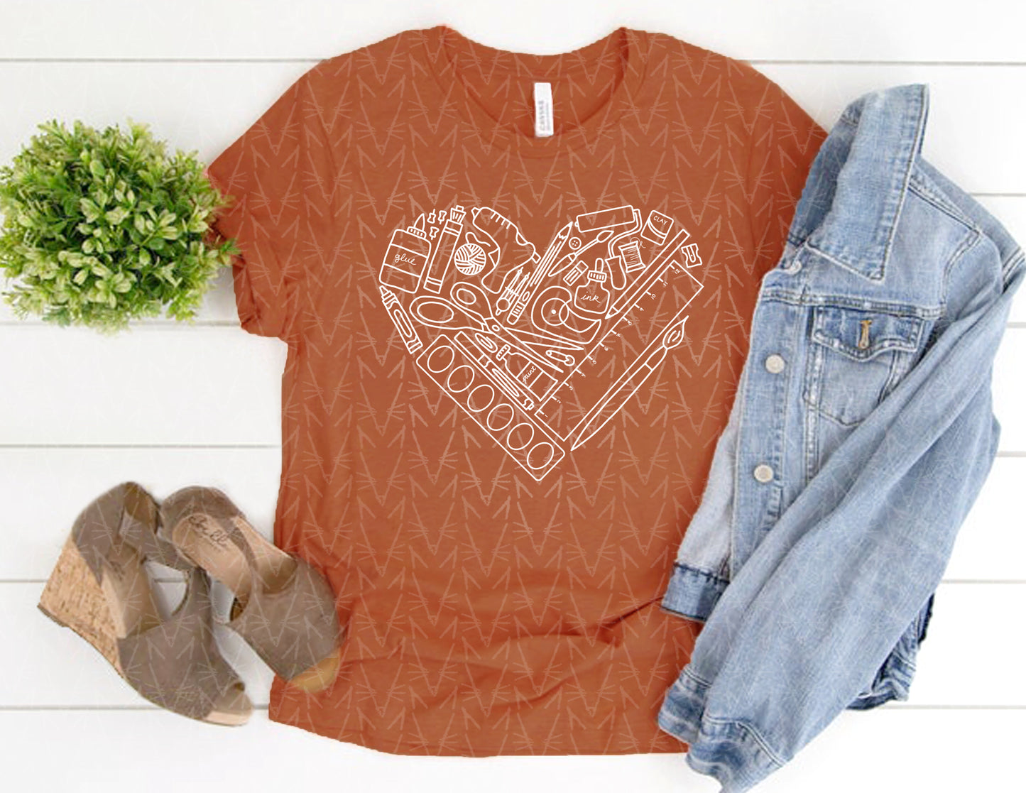 heART Supplies Shirt (School Color Combo)