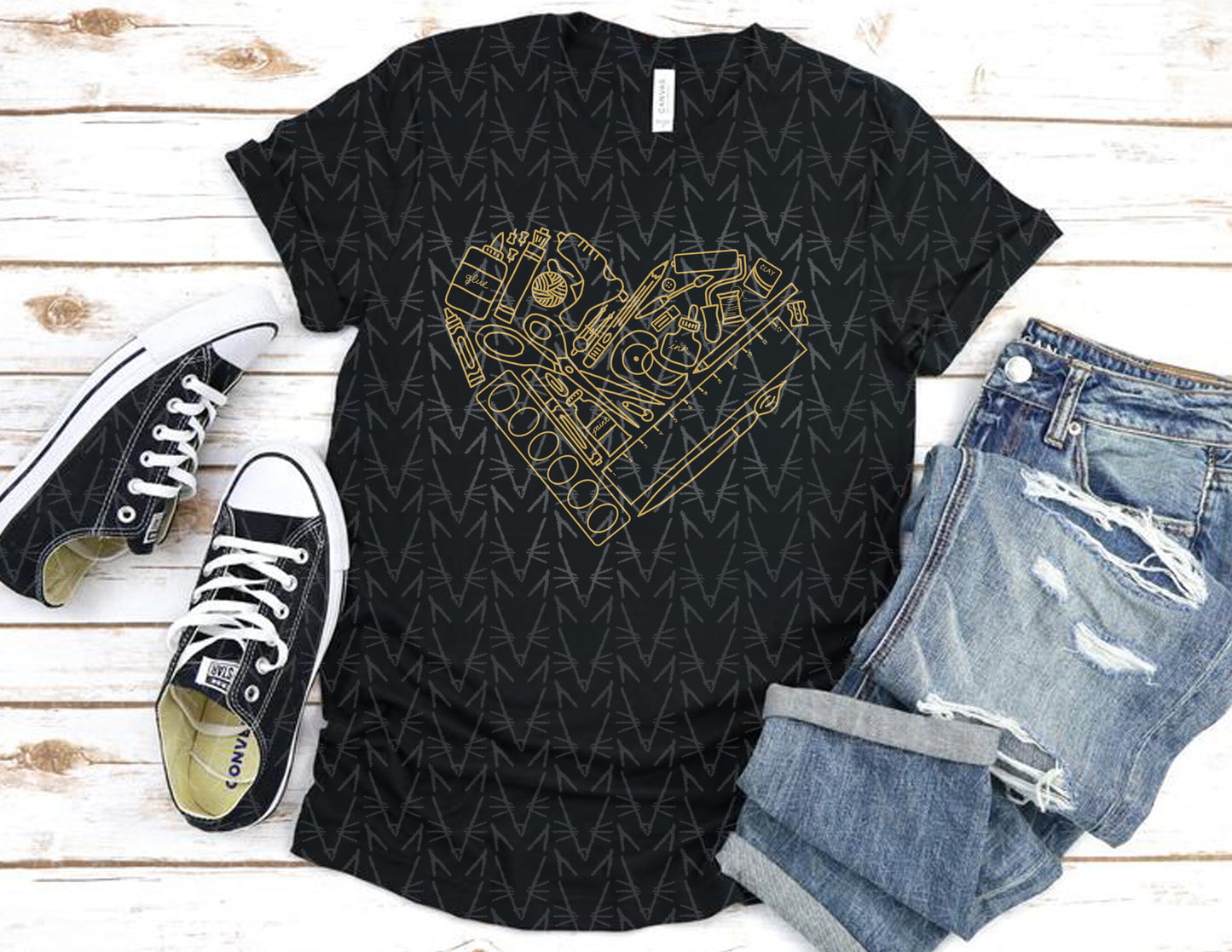 heART Supplies Shirt (School Color Combo)