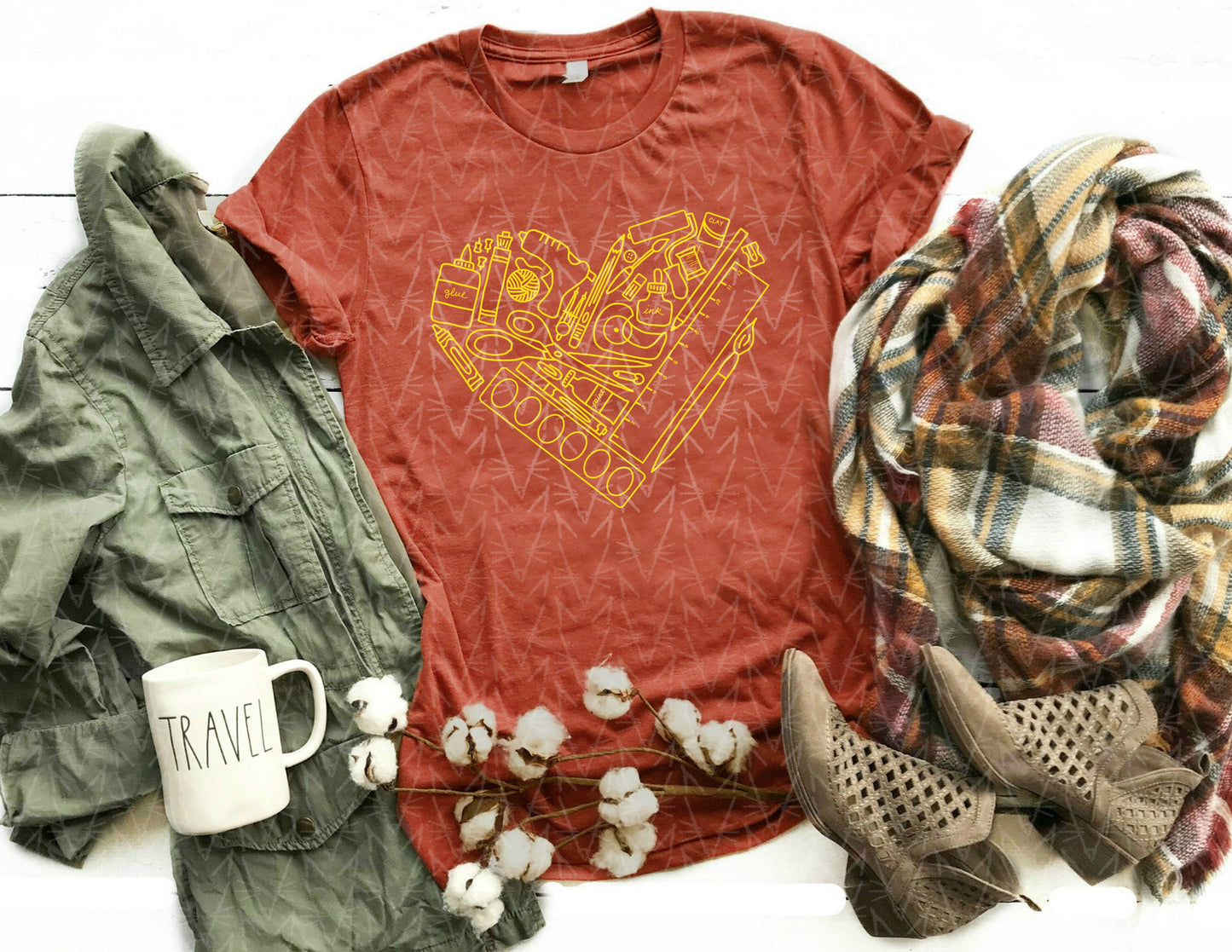 heART Supplies Shirt (Fall Color Combo)