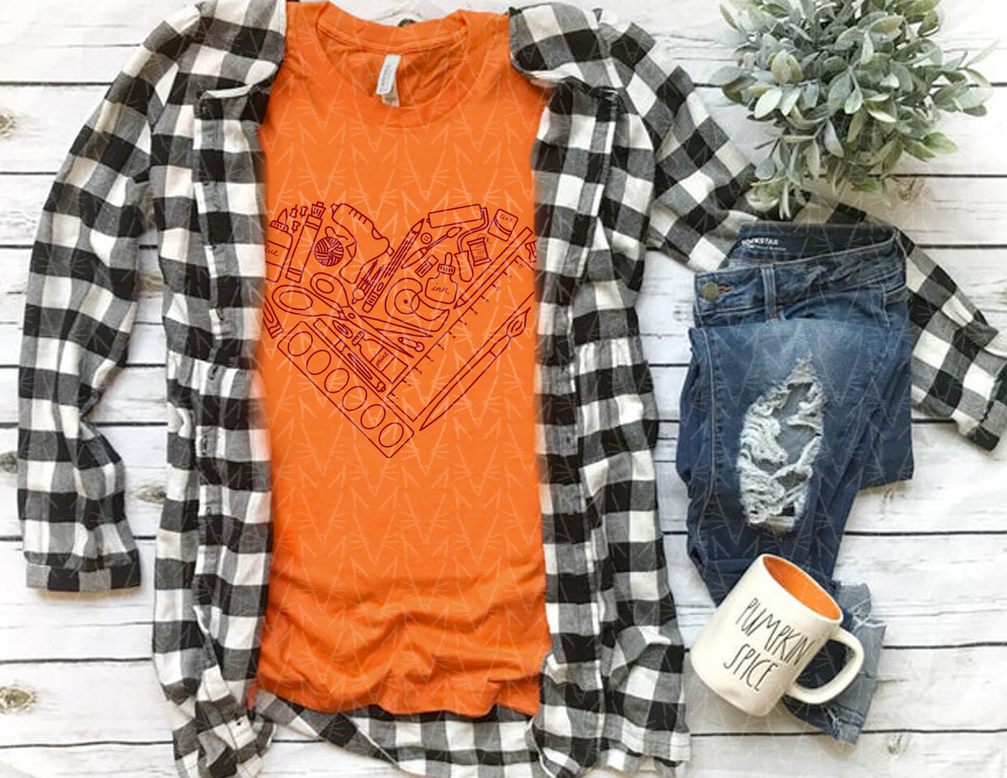 heART Supplies Shirt (Fall Color Combo)