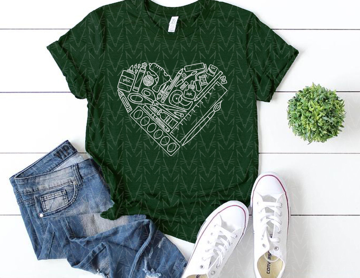 heART Supplies Shirt (School Color Combo)