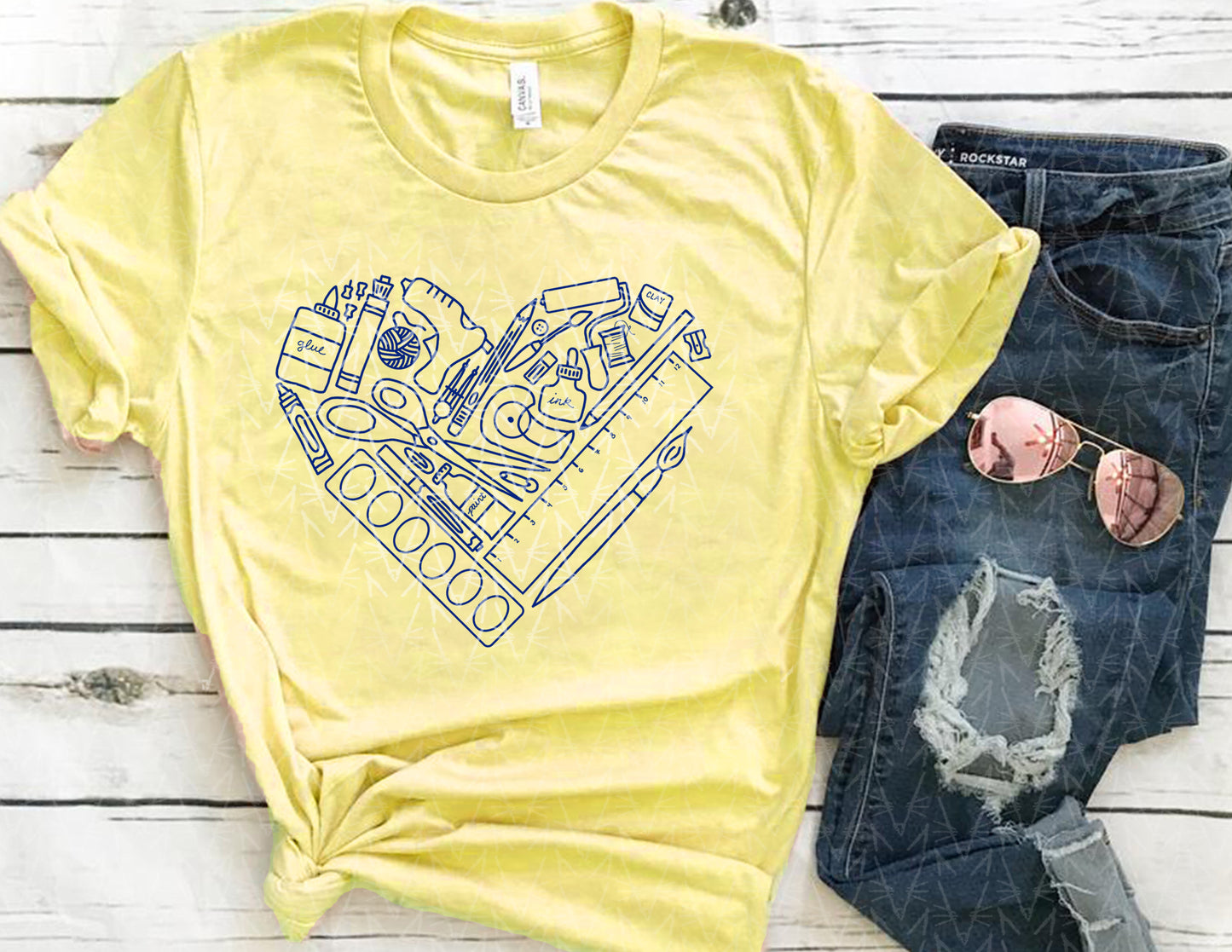 heART Supplies Shirt (School Color Combo)