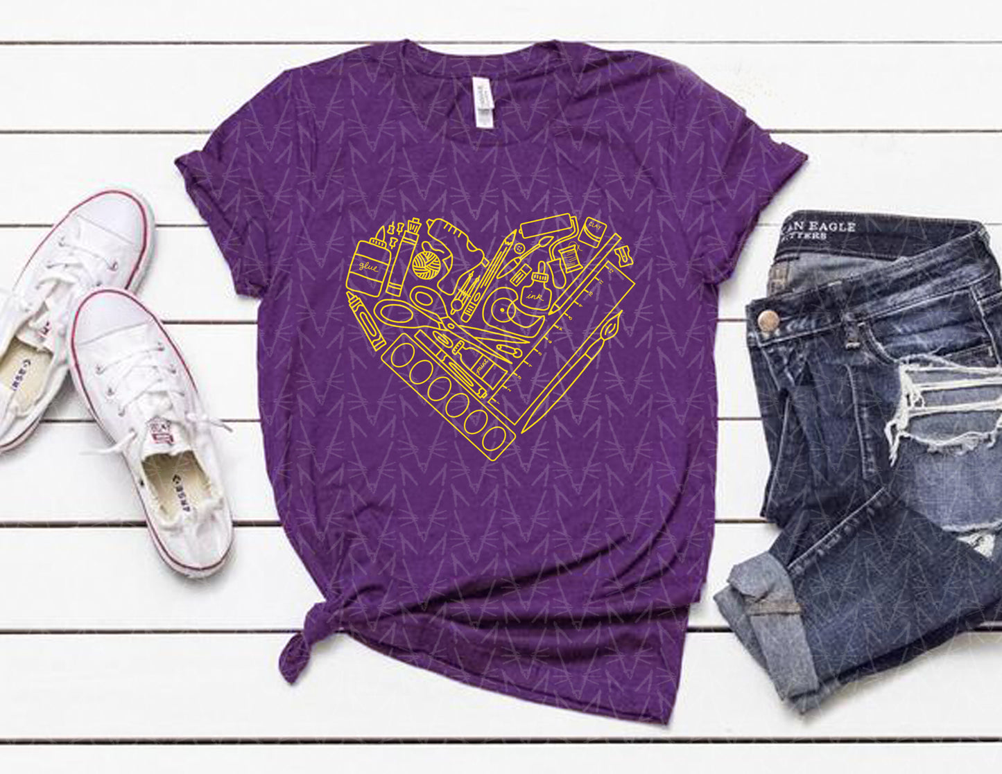 heART Supplies Shirt (School Color Combo)