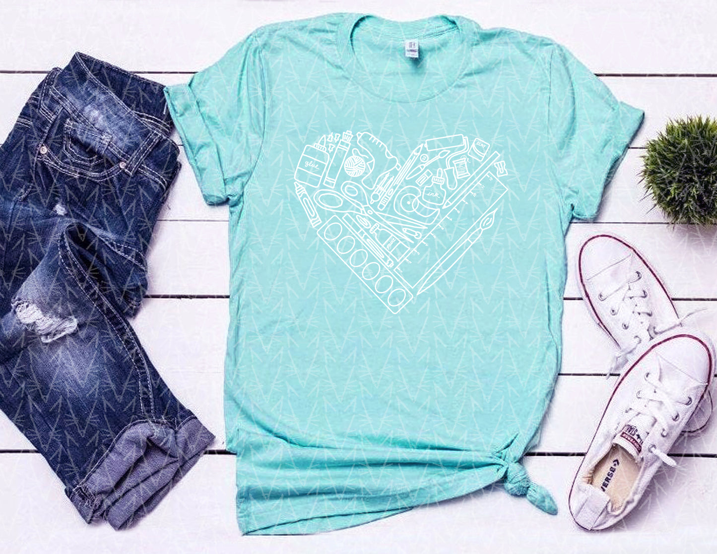 heART Supplies Shirt (Spring Color Combo)