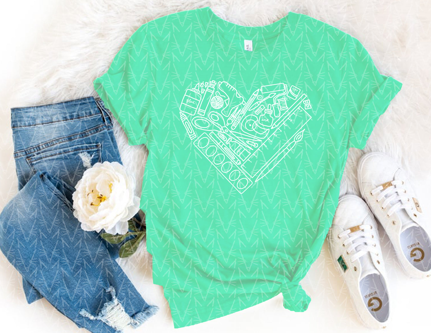 heART Supplies Shirt (Spring Color Combo)