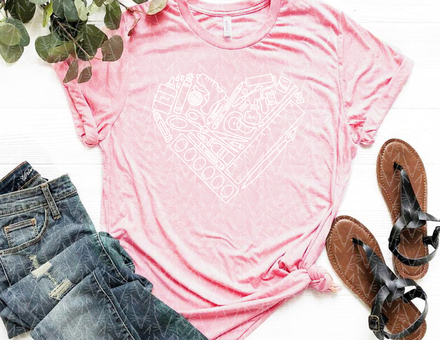 heART Supplies Shirt (Spring Color Combo)