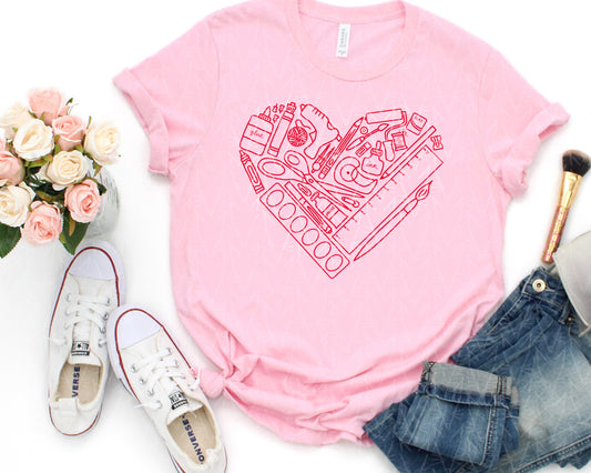 heART Supplies Shirt (Valentine's Color Combo)