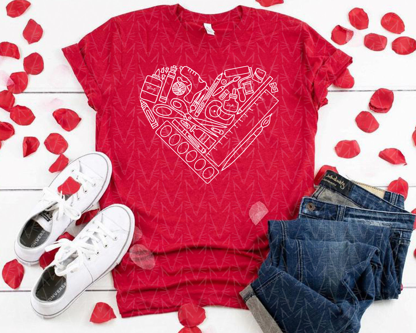 heART Supplies Shirt (Valentine's Color Combo)