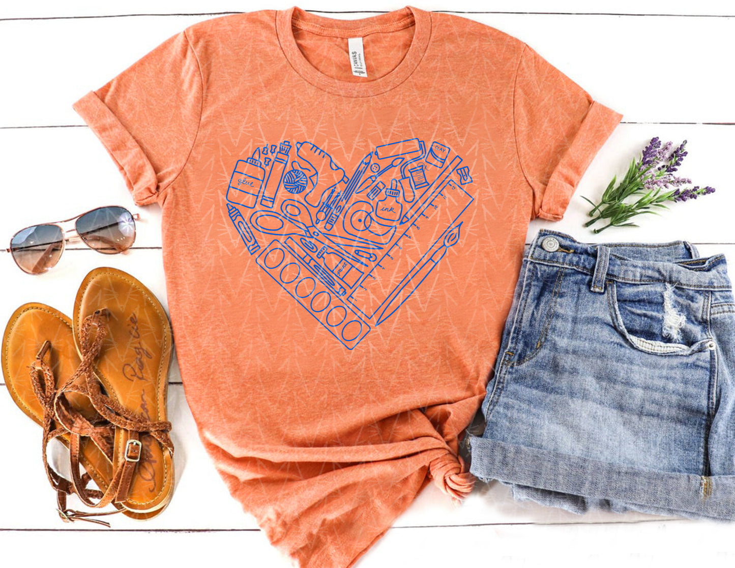 heART Supplies Shirt (Summer Color Combo)