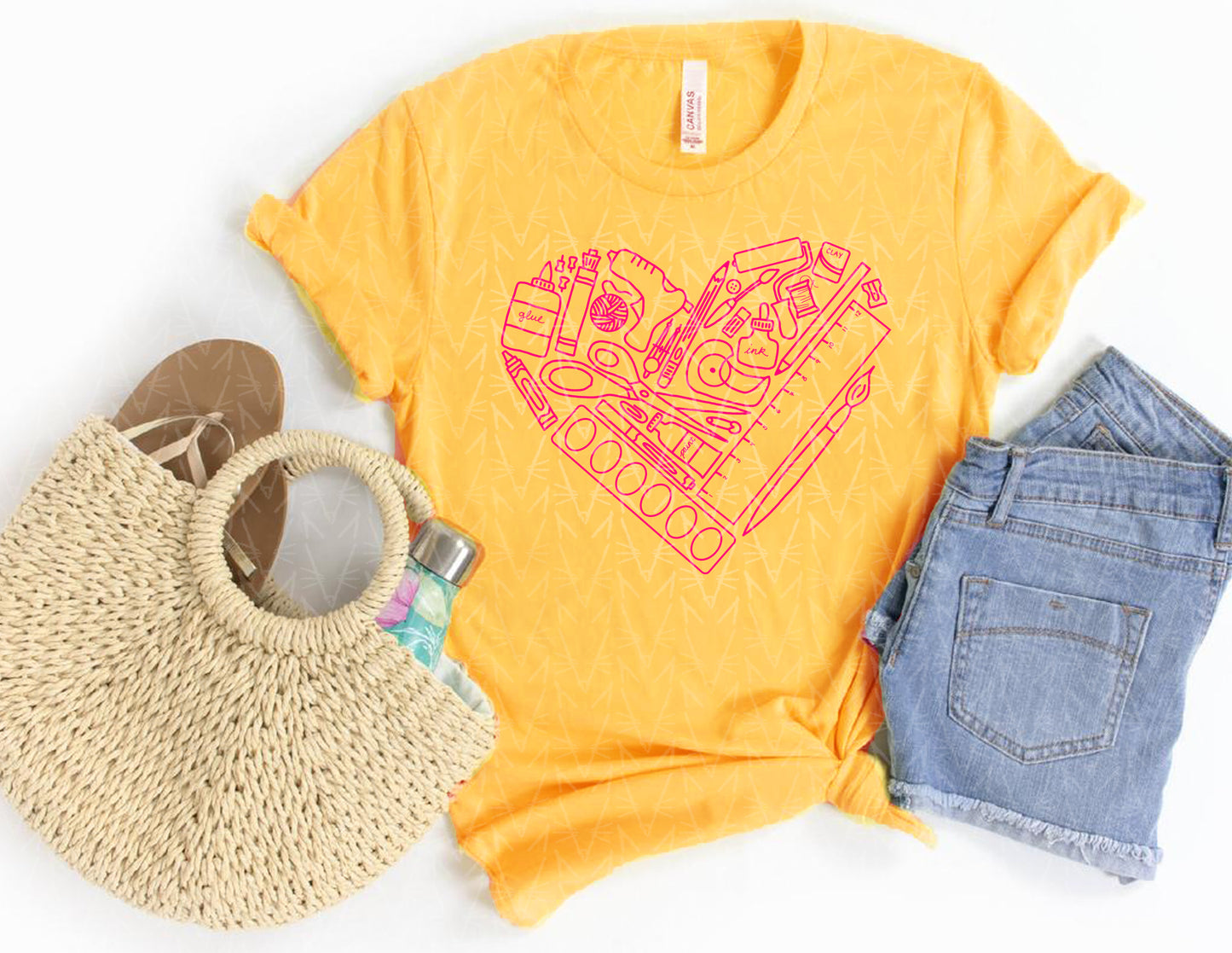 heART Supplies Shirt (Summer Color Combo)