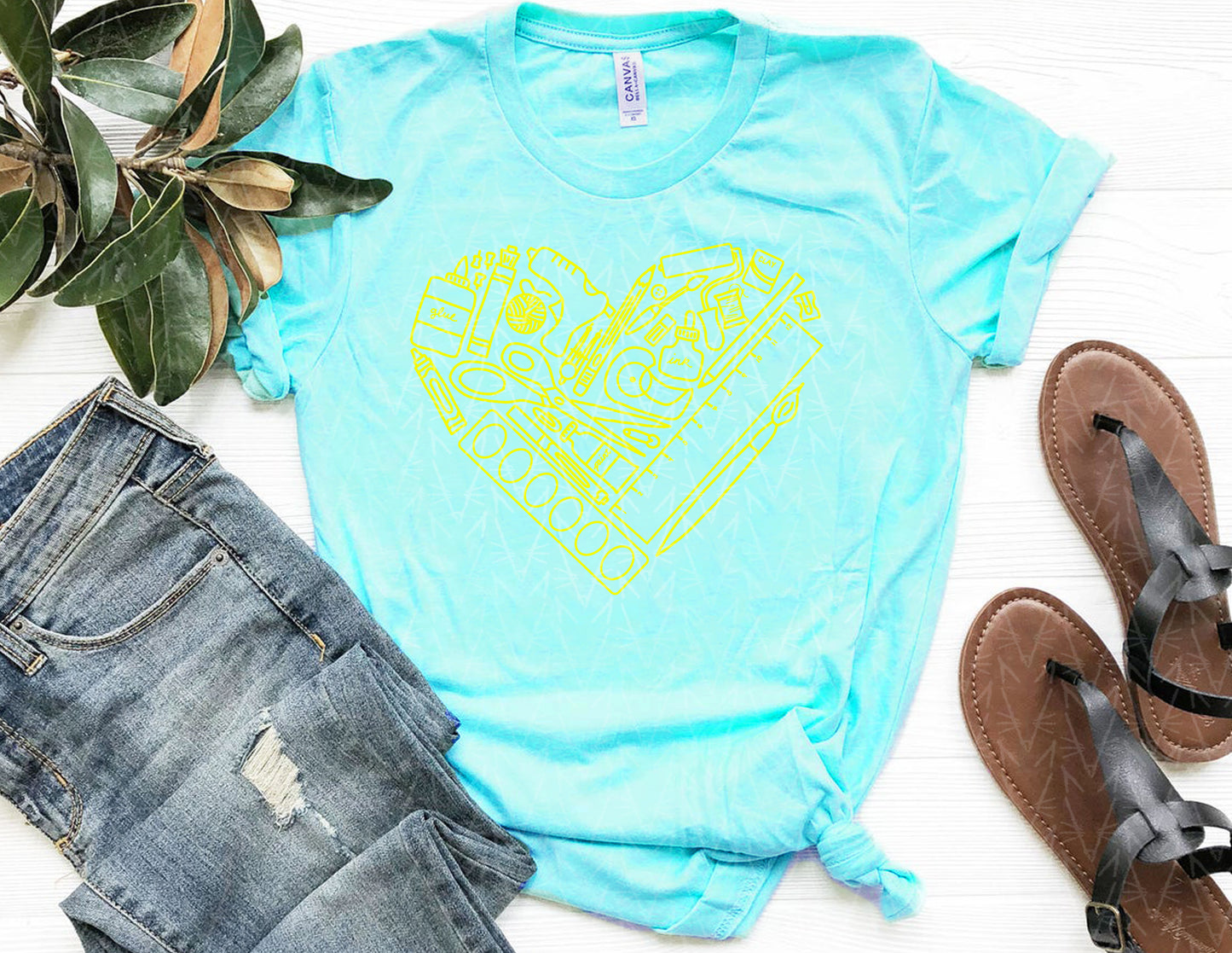 heART Supplies Shirt (Summer Color Combo)