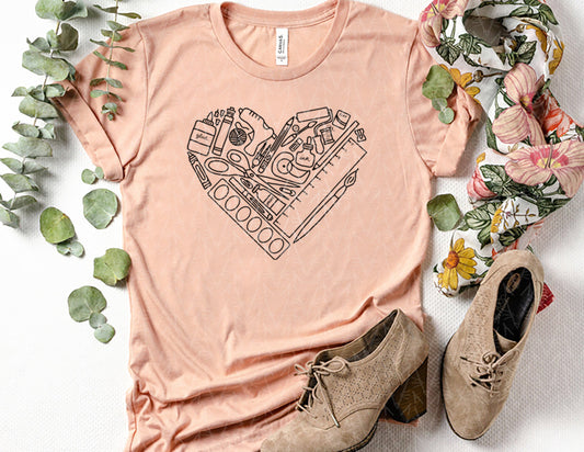 heART Supplies Shirt (Black Graphic) - CLOSET CLEANOUT SALE!