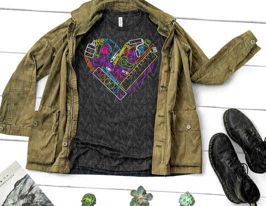 heART Supplies Shirt (Neon Graphic)