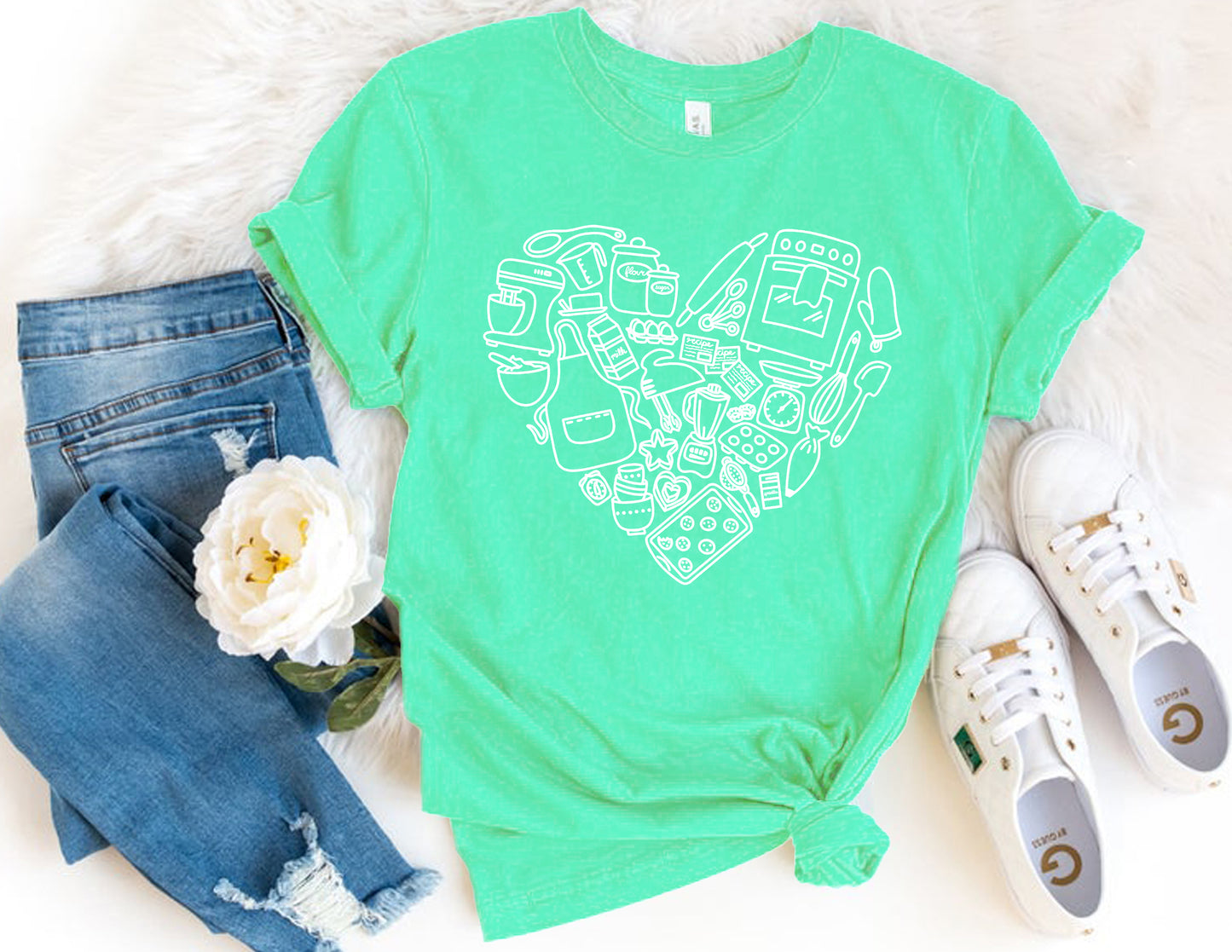 Baking from the Heart Shirt (Spring Color Combo)