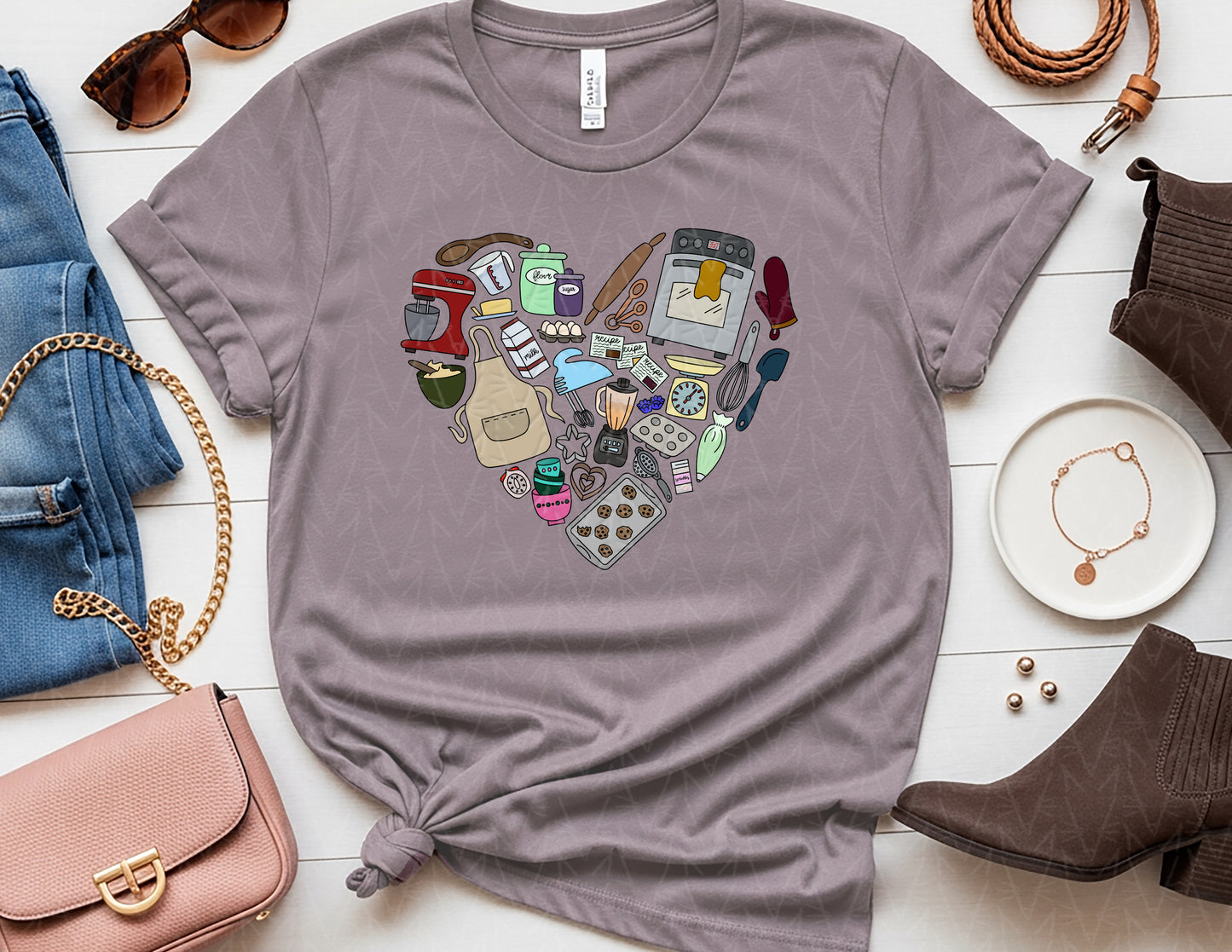 Baked from the Heart Shirt (Full Color Graphic)