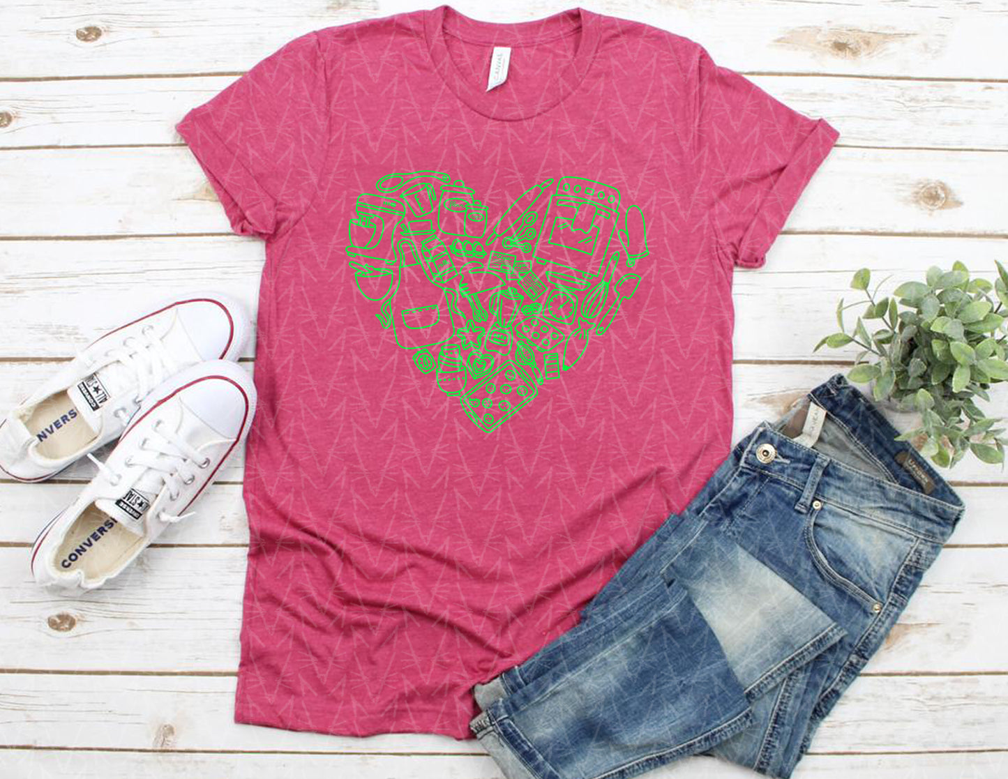 Baked from the Heart Shirt (Summer Color Combo)