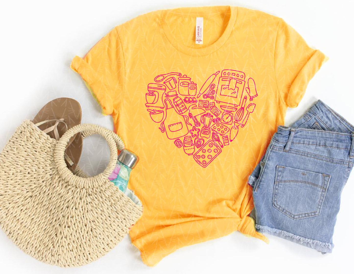 Baked from the Heart Shirt (Summer Color Combo)