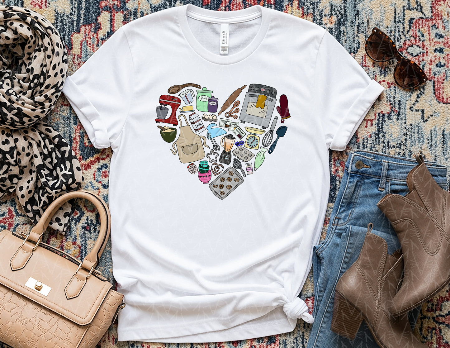 Baked from the Heart Shirt (Full Color Graphic)