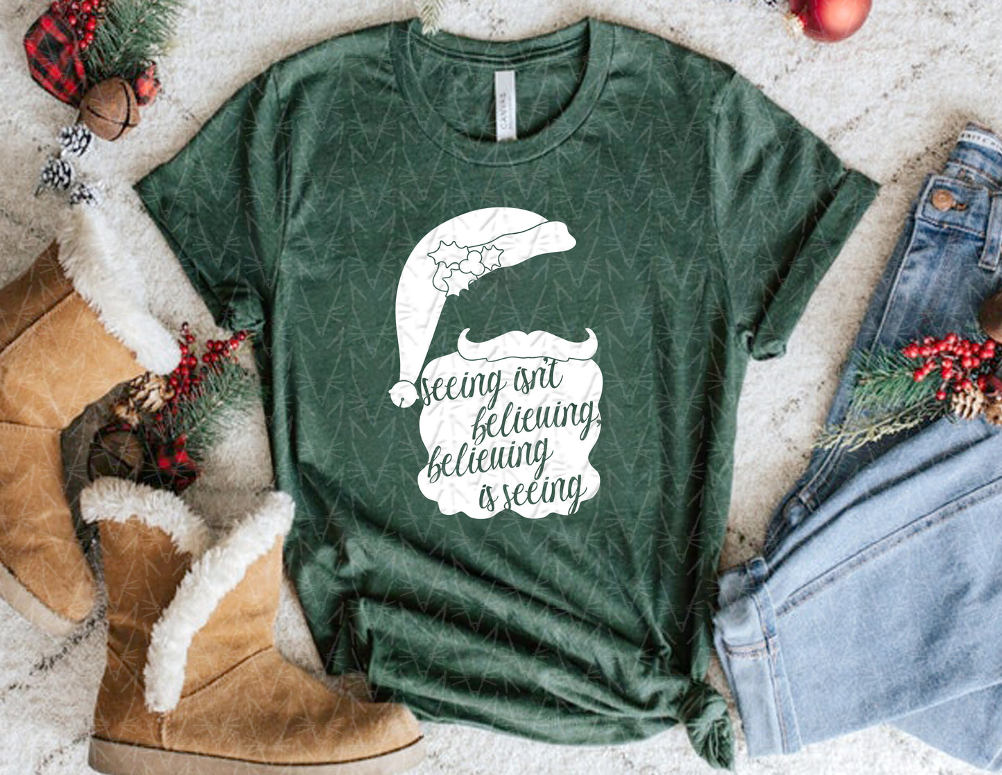 Believing is Seeing Quote Shirt (White Graphic)