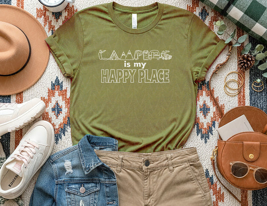 Camping is My Happy Place Shirt