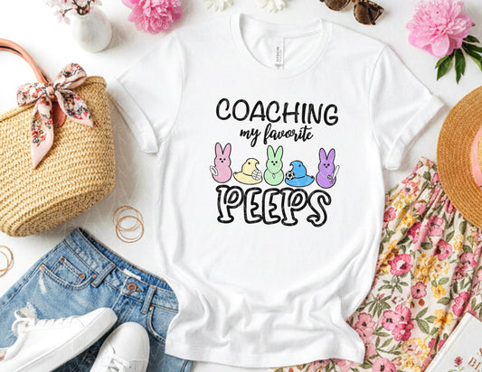 Coaching My Favorite Peeps Shirt (Color Graphic)