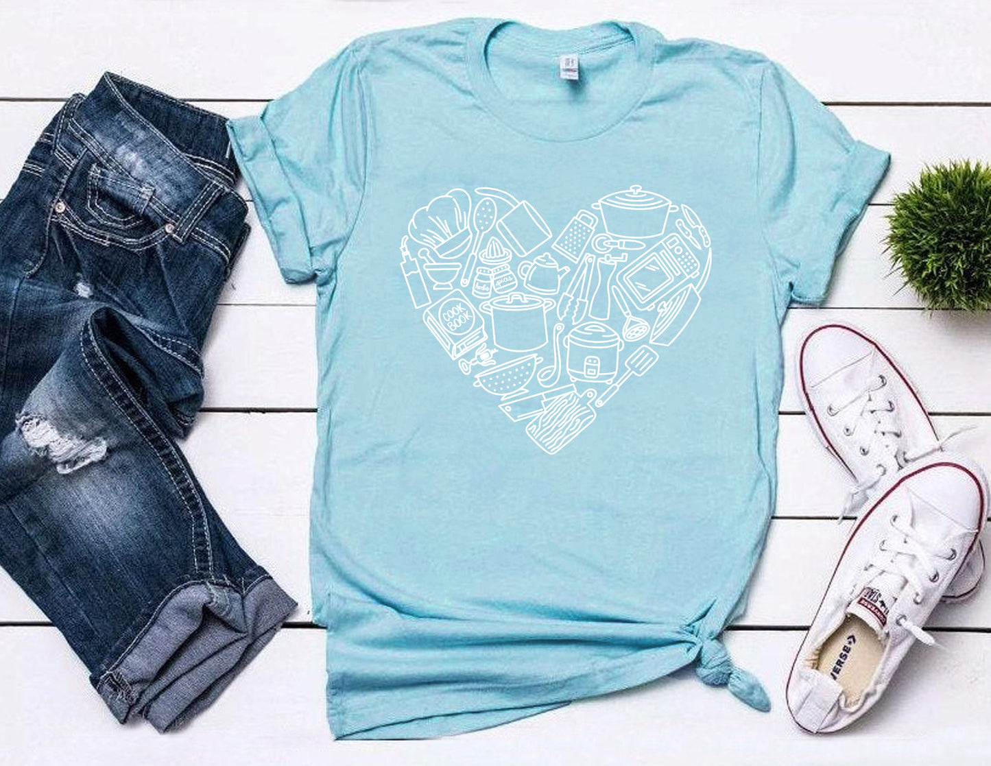 Cooking with Love Shirt (Spring Color Combo)