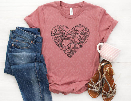 Cooking with Love Shirt (Black Graphic) - CLOSET CLEANOUT SALE!