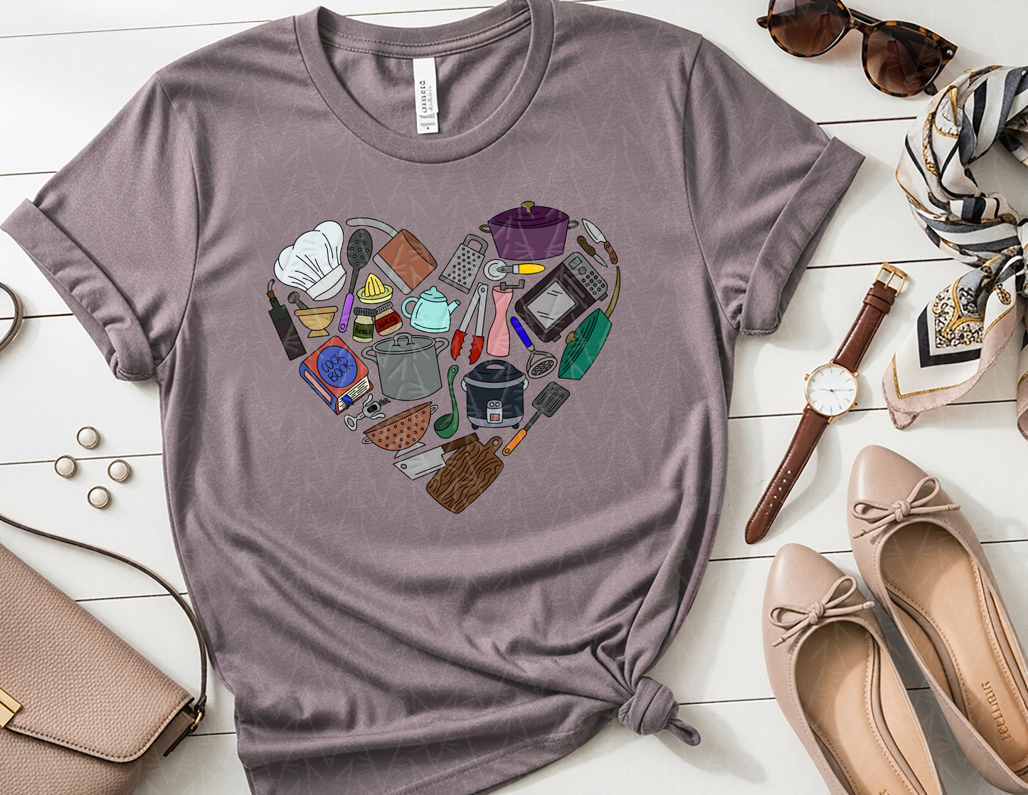 Cooking with Love Shirt (Full Color Graphic)