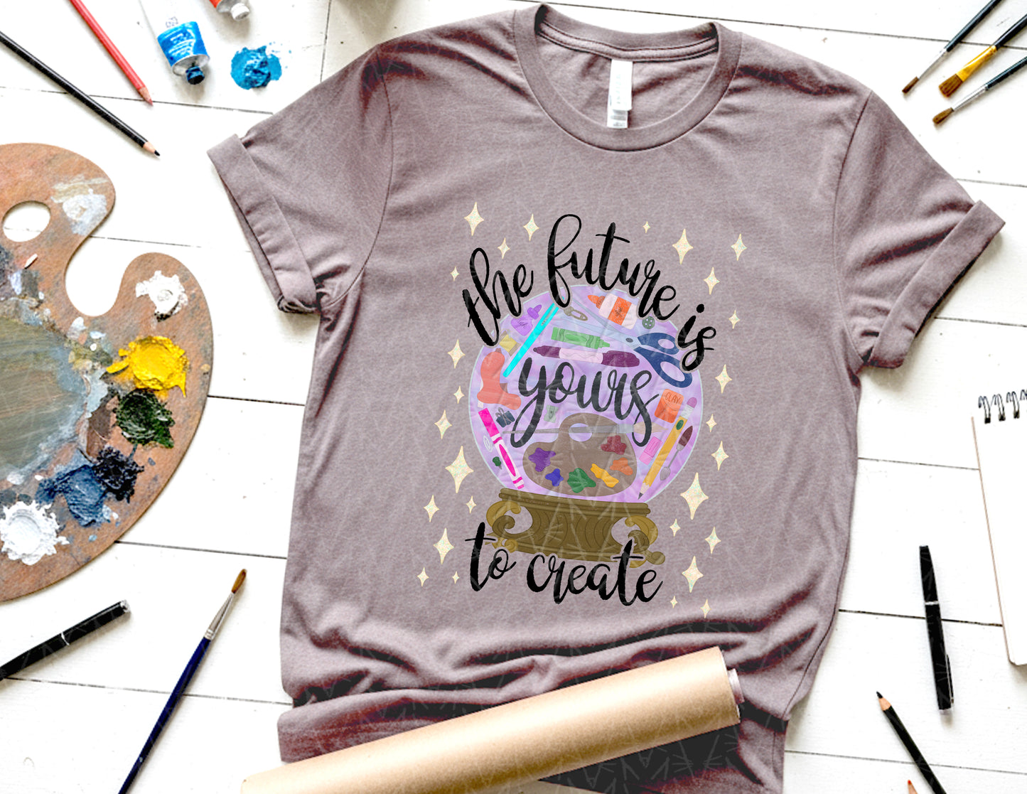 The Future is Yours to Create Shirt (Black Graphic)