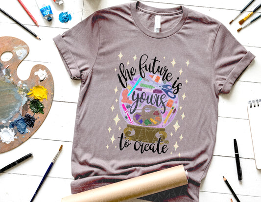 The Future is Yours to Create Shirt (Black Graphic)