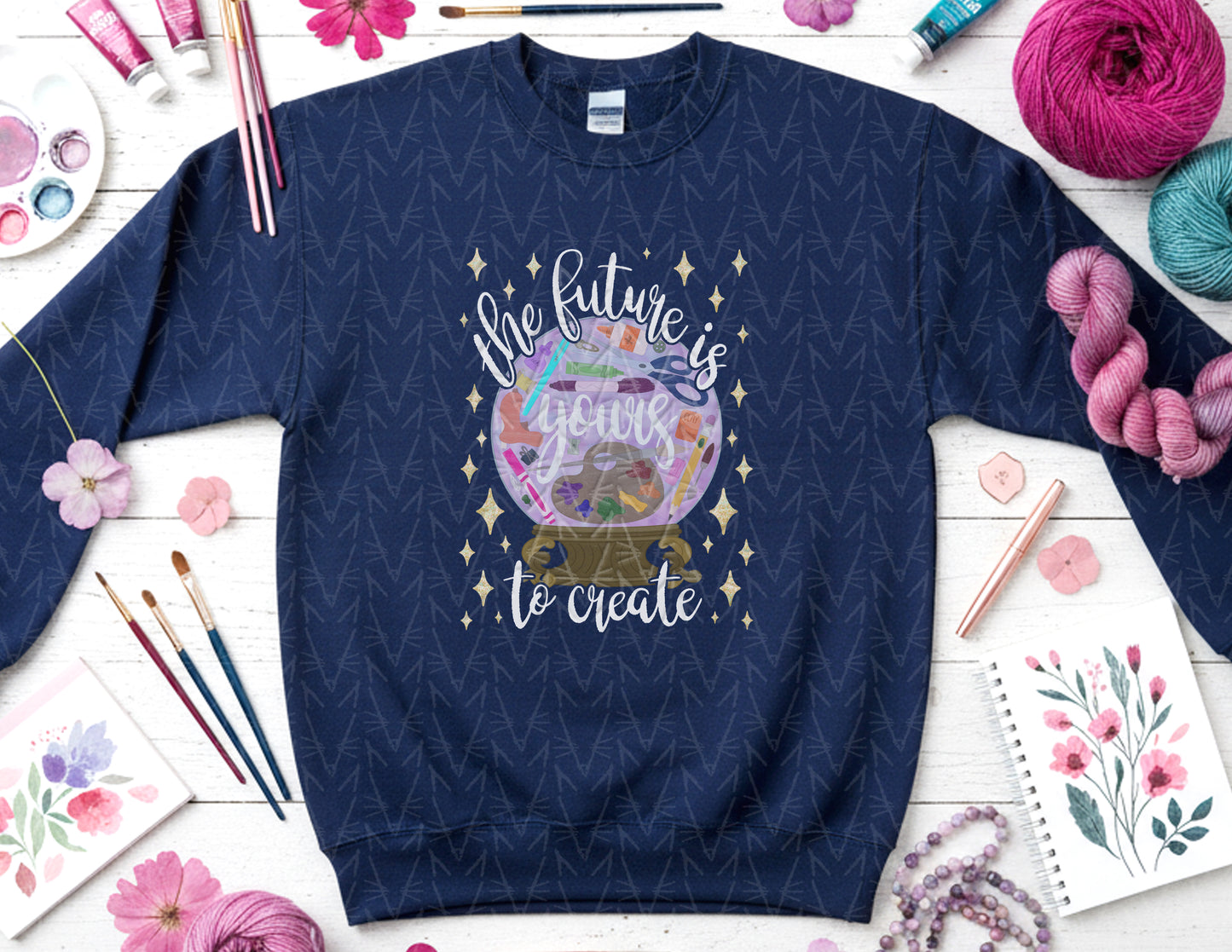 The Future is Yours to Create Sweatshirt (White Graphic)