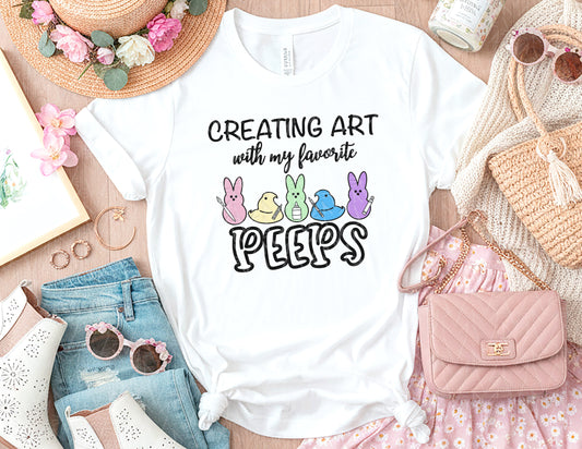 Creating Art with My Favorite Peeps Shirt (Color Graphic)