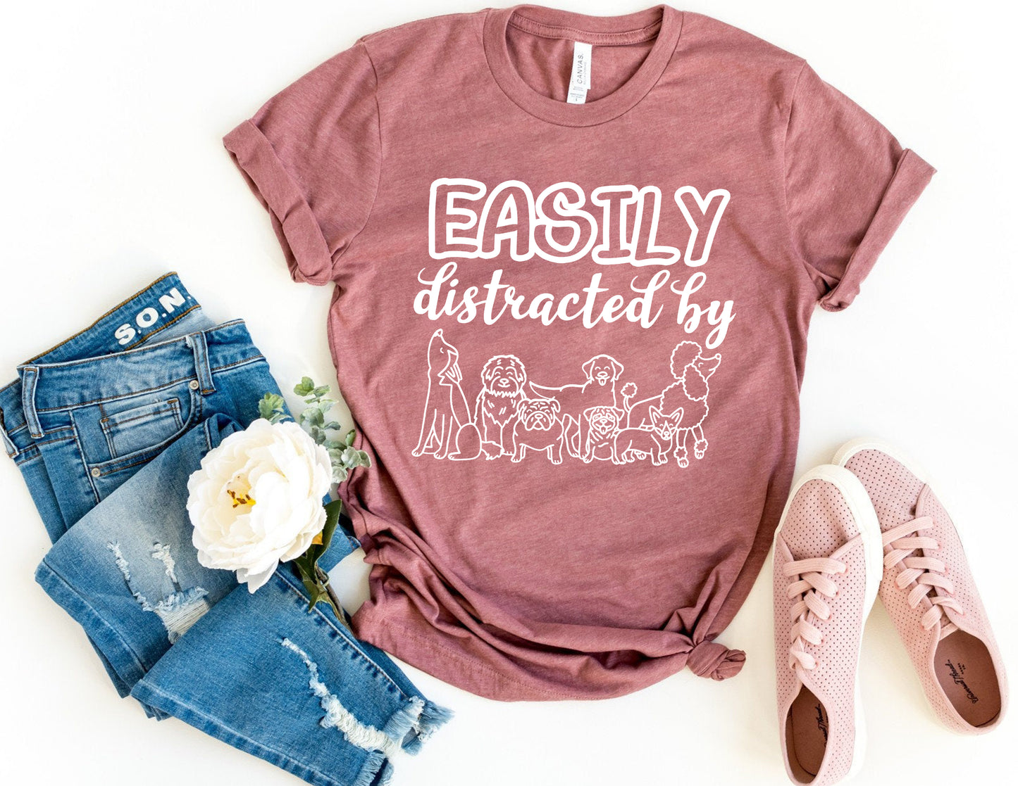 Easily Distracted By Dogs Shirt