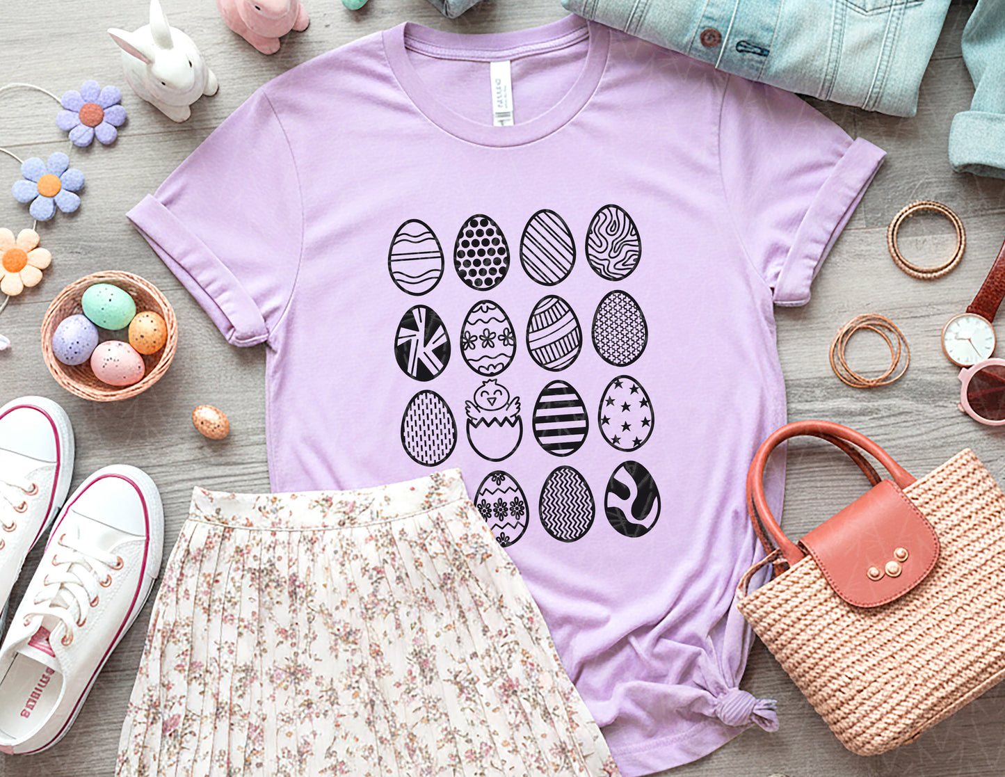 Patterned Easter Egg Shirt