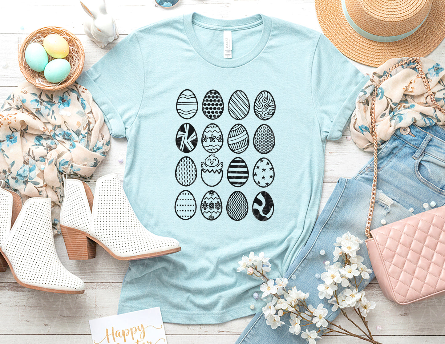 Patterned Easter Egg Shirt