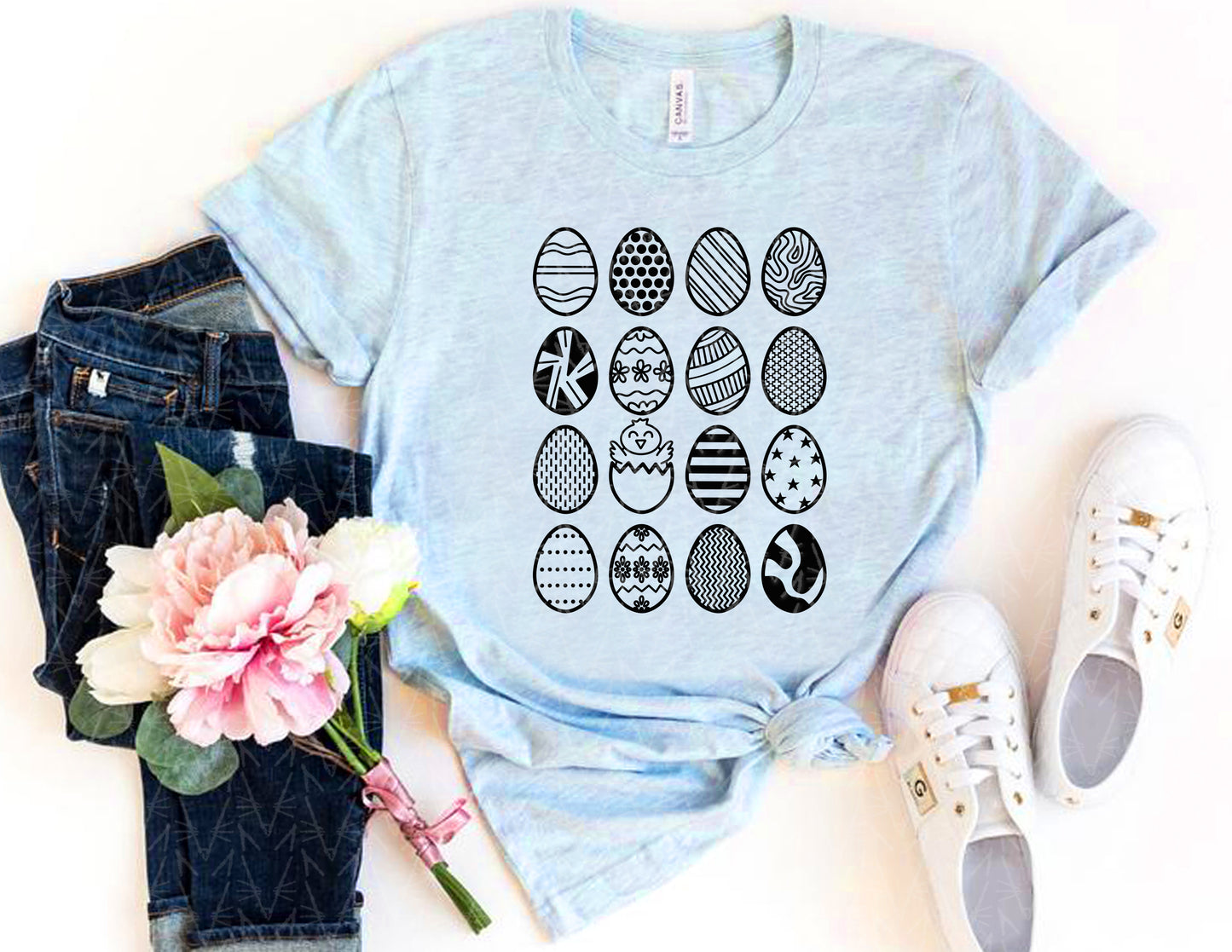 Patterned Easter Egg Shirt